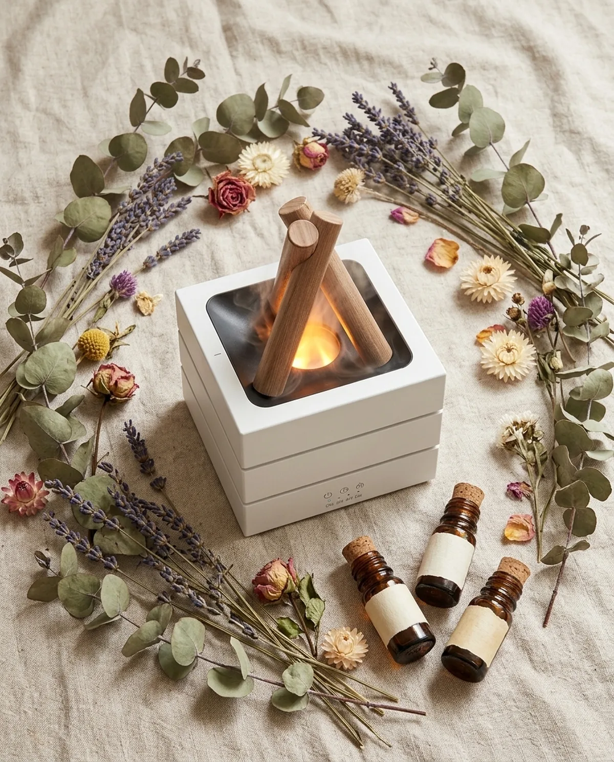 Two diffusers with scents